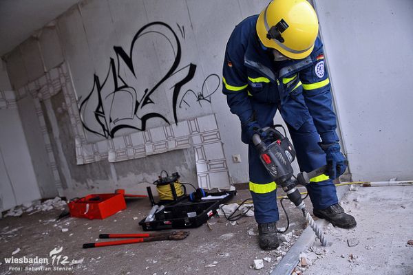 Großübung THW und Feuerwehr