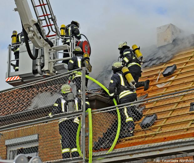 Dachstuhlbrand Reihenhaus