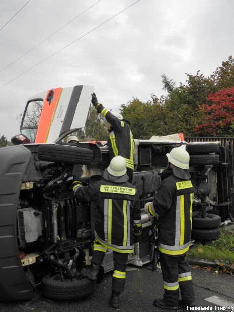 Unfall Rettungswagen Freising