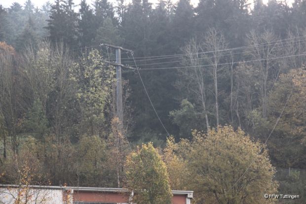 Hochspannung Flugunfall Tuttlingen