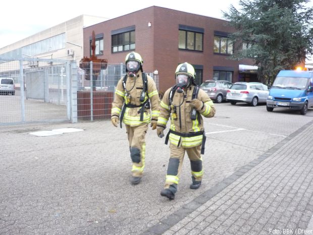 Angebaggerte Gasleitung Ratingen