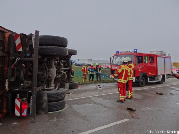 Lkw Dach entfernen Feuerwher