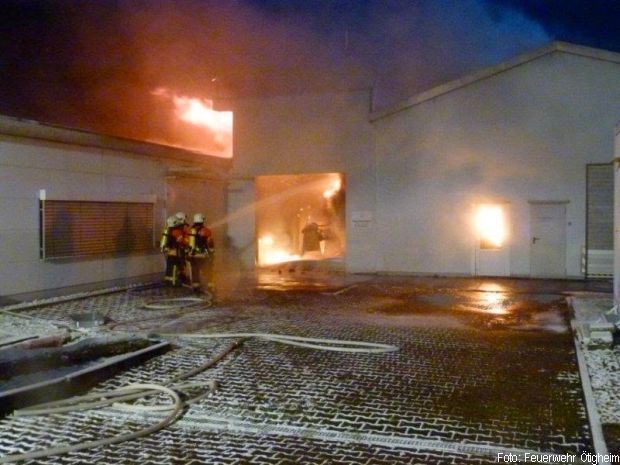 Druckerei Großbrand Millionen