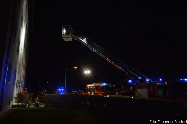 Kellerbrand Personenrettung Feuerwher