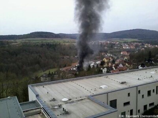 Großbrand Auto Werkstatt