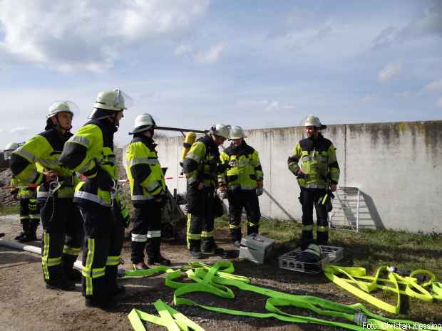 Feuer Biogasanlage Feuerwehr