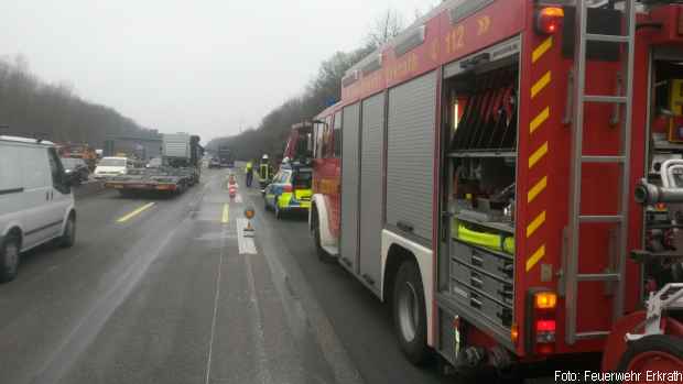 Feuerlöscher Autobahn Brand