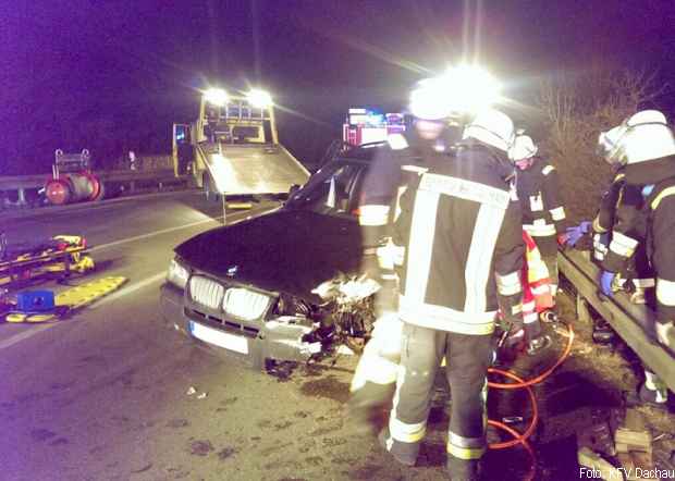 Schwerer Verkehrsunfall eingeklemmt