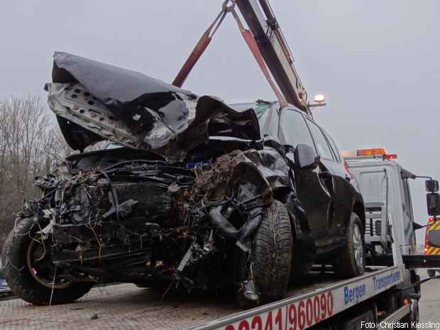 Spanngurt Sicherung Unfallfahrzeug