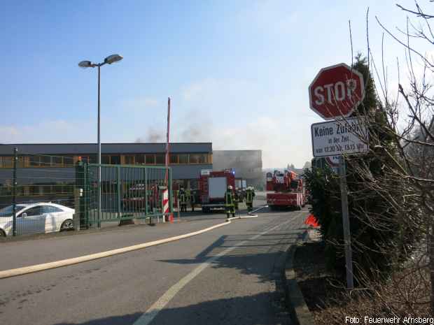 Brandeinsatz Gefahrguteinsatz Feuerwehr