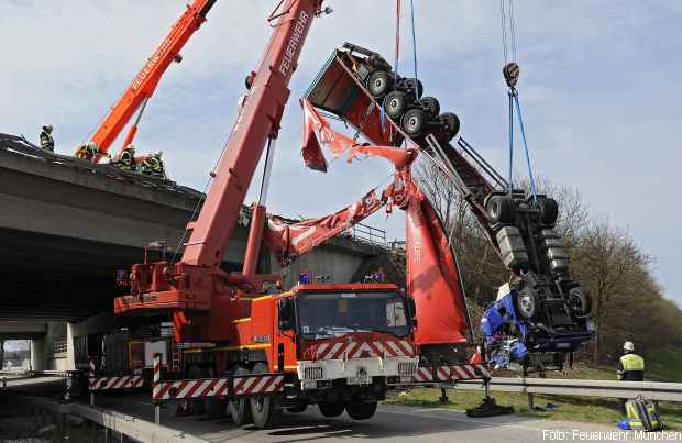 LKW Unfall Feuerwehrkan