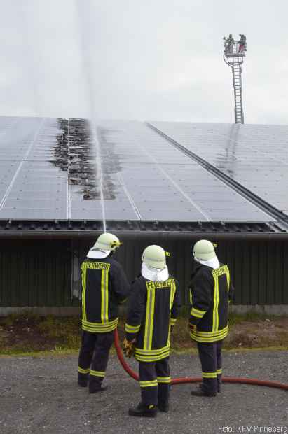 Brand PV Anlage