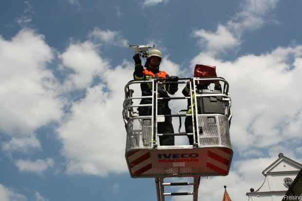 Drohne Feuerwehr Freising